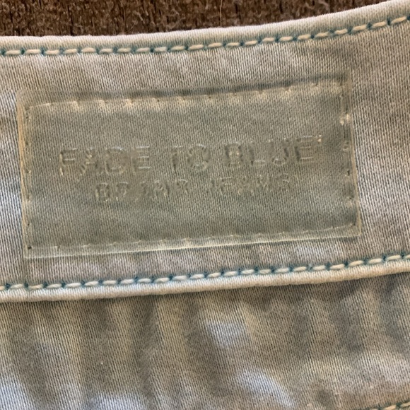 Fade to blue brand jeans, light blue skirt - Picture 3 of 7